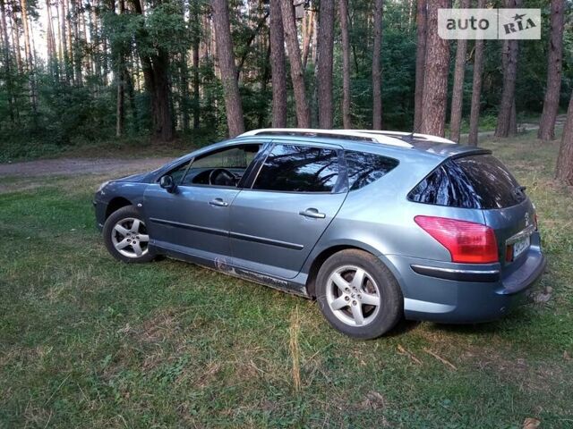 Синий Пежо 407, объемом двигателя 2 л и пробегом 272 тыс. км за 3500 $, фото 3 на Automoto.ua