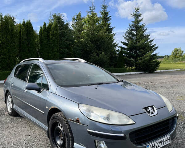 Синий Пежо 407, объемом двигателя 2 л и пробегом 323 тыс. км за 3000 $, фото 26 на Automoto.ua