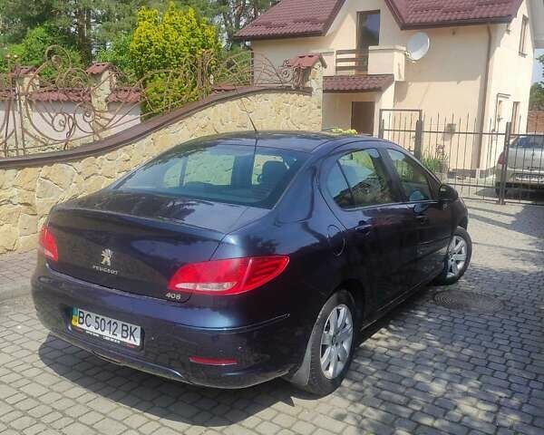 Синий Пежо 408, объемом двигателя 1.56 л и пробегом 99 тыс. км за 7300 $, фото 3 на Automoto.ua