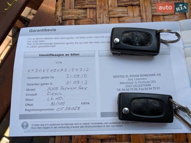Пежо 5008 2010 в Ковель на Automoto.ua Белый Пежо 5008, объемом двигателя 1.56 л и пробегом 200 тыс. км за 6700 $, фото 30 на Automoto.ua