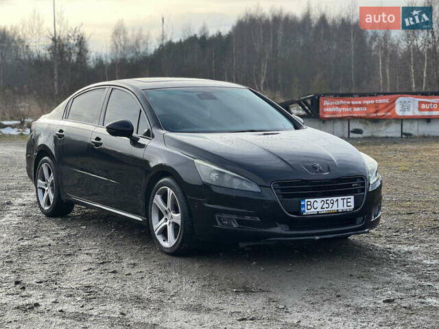 Черный Пежо 508, объемом двигателя 2.2 л и пробегом 215 тыс. км за 11500 $, фото 1 на Automoto.ua