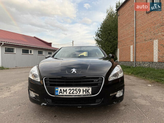 Черный Пежо 508, объемом двигателя 2.2 л и пробегом 212 тыс. км за 11500 $, фото 1 на Automoto.ua