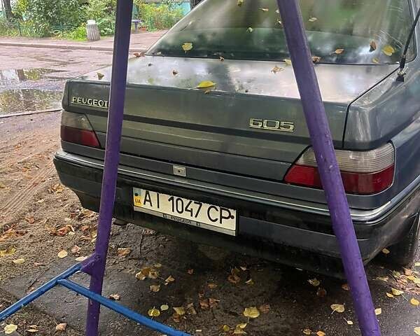 Серый Пежо 605, объемом двигателя 3 л и пробегом 330 тыс. км за 1350 $, фото 1 на Automoto.ua