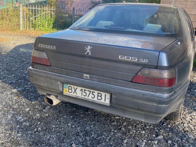 Серый Пежо 605, объемом двигателя 3 л и пробегом 200 тыс. км за 1000 $, фото 2 на Automoto.ua