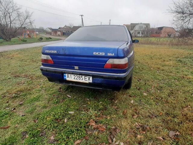 Синий Пежо 605, объемом двигателя 2 л и пробегом 444 тыс. км за 828 $, фото 3 на Automoto.ua