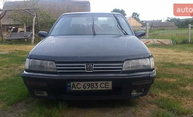 Синий Пежо 605, объемом двигателя 3 л и пробегом 227 тыс. км за 1100 $, фото 1 на Automoto.ua