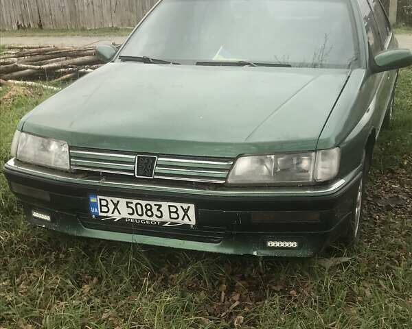 Зеленый Пежо 605, объемом двигателя 2 л и пробегом 121 тыс. км за 1150 $, фото 1 на Automoto.ua
