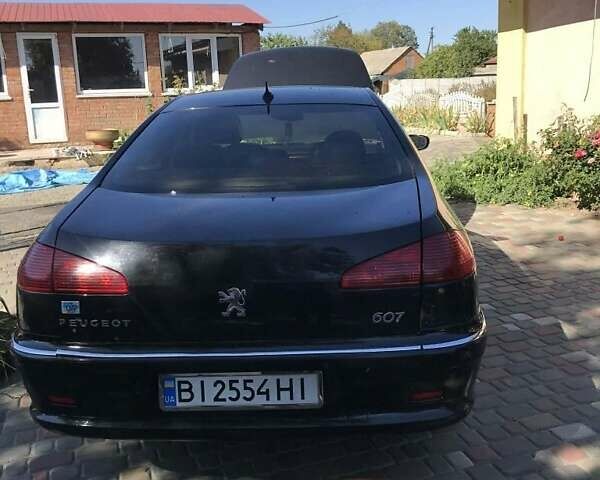 Чорний Пежо 607, об'ємом двигуна 2.7 л та пробігом 400 тис. км за 5000 $, фото 3 на Automoto.ua