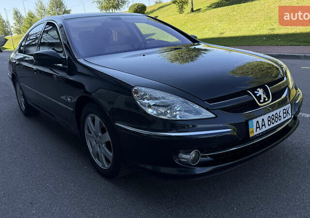 Черный Пежо 607, объемом двигателя 2.2 л и пробегом 212 тыс. км за 5900 $, фото 3 на Automoto.ua