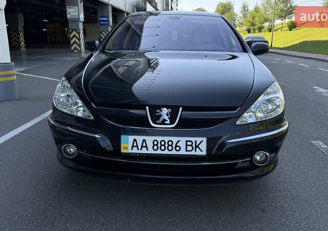 Черный Пежо 607, объемом двигателя 2.2 л и пробегом 212 тыс. км за 5900 $, фото 5 на Automoto.ua