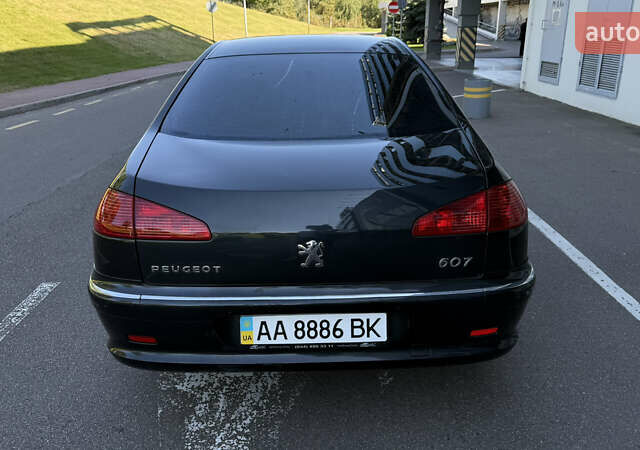 Черный Пежо 607, объемом двигателя 2.2 л и пробегом 212 тыс. км за 5900 $, фото 11 на Automoto.ua