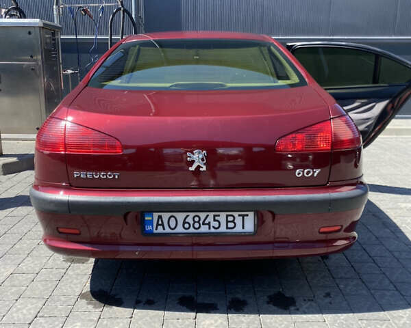 Пежо 607 2004 в Ужгороде на Automoto.ua Красный Пежо 607, объемом двигателя 2.2 л и пробегом 370 тыс. км за 3700 $, фото 3 на Automoto.ua