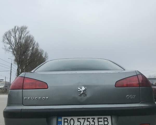 Сірий Пежо 607, об'ємом двигуна 2.2 л та пробігом 404 тис. км за 4000 $, фото 7 на Automoto.ua
