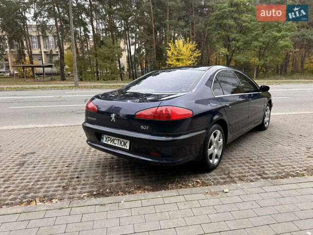 Синий Пежо 607, объемом двигателя 2.2 л и пробегом 300 тыс. км за 4600 $, фото 12 на Automoto.ua