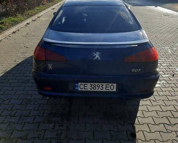 Синий Пежо 607, объемом двигателя 2.2 л и пробегом 310 тыс. км за 3500 $, фото 2 на Automoto.ua