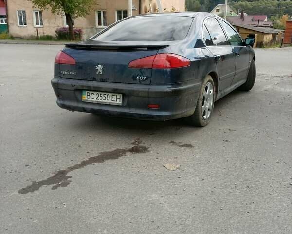 Синий Пежо 607, объемом двигателя 2 л и пробегом 420 тыс. км за 2400 $, фото 1 на Automoto.ua