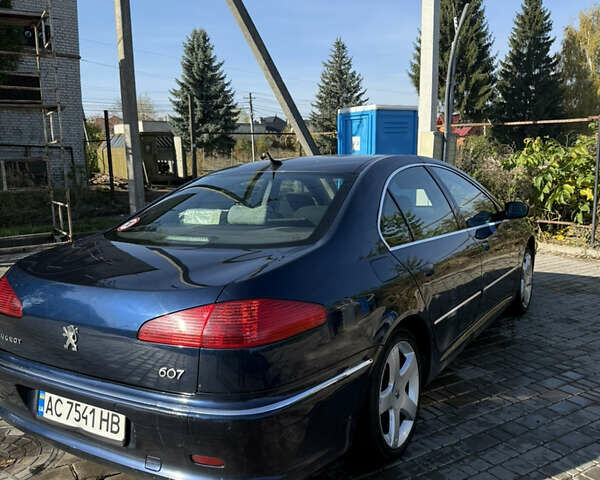 Пежо 607 2005 в Луцке на Automoto.ua Синий Пежо 607, объемом двигателя 2.2 л и пробегом 340 тыс. км за 3800 $, фото 2 на Automoto.ua