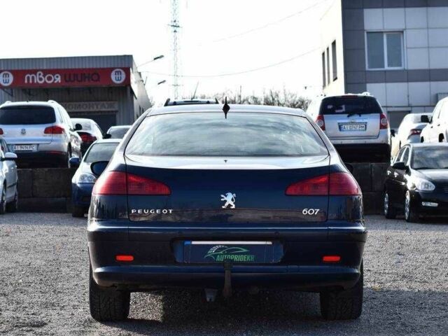 Синий Пежо 607, объемом двигателя 2.7 л и пробегом 281 тыс. км за 4699 $, фото 2 на Automoto.ua