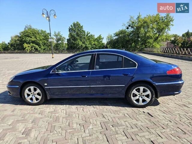 Синий Пежо 607, объемом двигателя 2.9 л и пробегом 225 тыс. км за 6600 $, фото 1 на Automoto.ua
