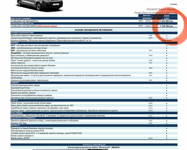 Пежо Експерт вант.-пас., об'ємом двигуна 0 л та пробігом 20 тис. км за 28900 $, фото 56 на Automoto.ua