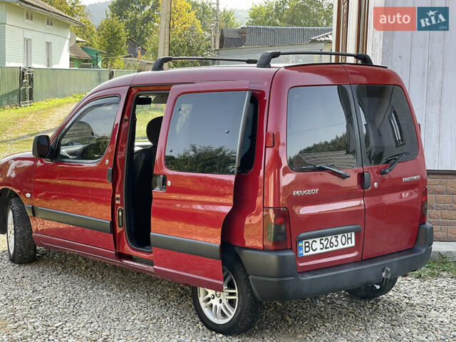 Красный Пежо Партнер груз.-пасс., объемом двигателя 2 л и пробегом 284 тыс. км за 3150 $, фото 8 на Automoto.ua