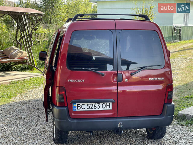 Красный Пежо Партнер груз.-пасс., объемом двигателя 2 л и пробегом 284 тыс. км за 3150 $, фото 7 на Automoto.ua