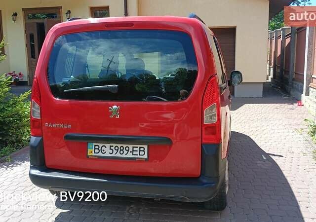 Червоний Пежо Партнер вант.-пас., об'ємом двигуна 1.6 л та пробігом 203 тис. км за 4300 $, фото 4 на Automoto.ua