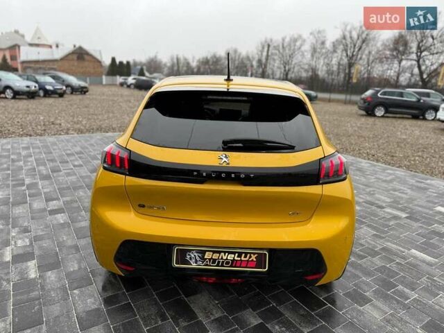 Жовтий Пежо e-208, об'ємом двигуна 0 л та пробігом 90 тис. км за 14699 $, фото 5 на Automoto.ua