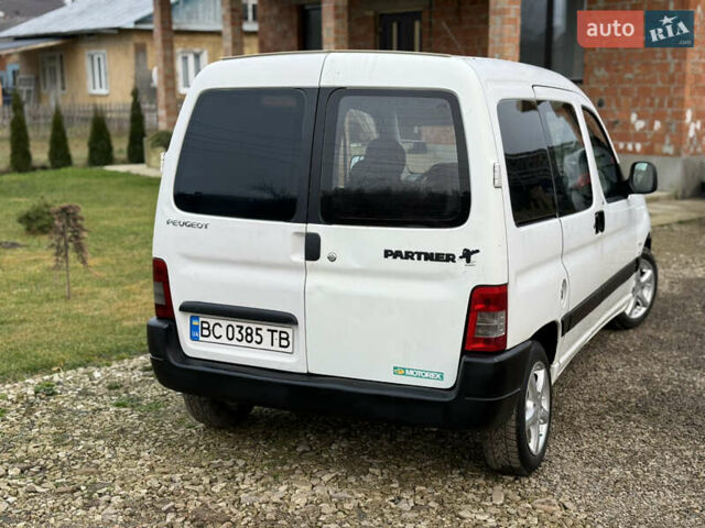 Білий Пежо Partner, об'ємом двигуна 1.6 л та пробігом 442 тис. км за 4750 $, фото 5 на Automoto.ua