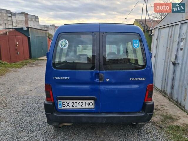Синий Пежо Partner, объемом двигателя 1.87 л и пробегом 295 тыс. км за 3800 $, фото 8 на Automoto.ua