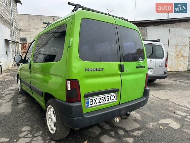 Зеленый Пежо Partner, объемом двигателя 1.9 л и пробегом 287 тыс. км за 2999 $, фото 7 на Automoto.ua
