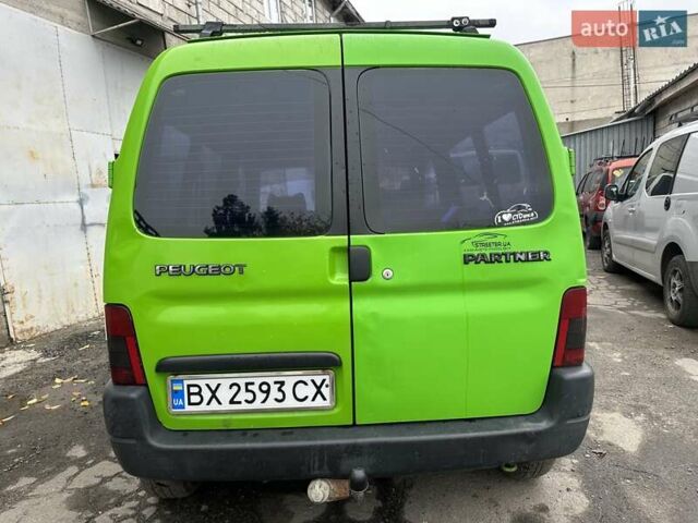 Зеленый Пежо Partner, объемом двигателя 1.9 л и пробегом 287 тыс. км за 2999 $, фото 6 на Automoto.ua