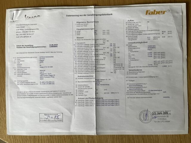 Піаджо Інша, об'ємом двигуна 0.15 л та пробігом 0 тис. км за 6191 $, фото 22 на Automoto.ua