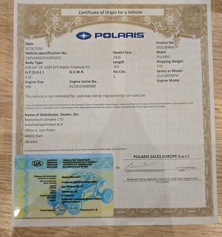 Поларис RZR XP 1000, объемом двигателя 0 л и пробегом 4 тыс. км за 15500 $, фото 8 на Automoto.ua