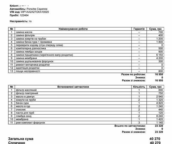 Бежевий Порше Cayenne, об'ємом двигуна 3.6 л та пробігом 136 тис. км за 19800 $, фото 22 на Automoto.ua