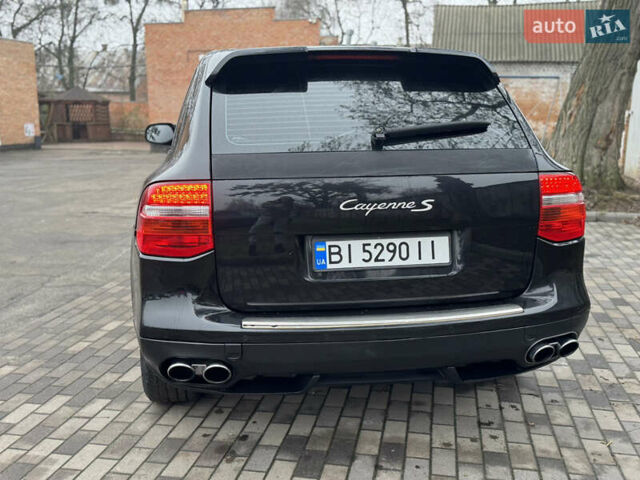 Черный Порше Каен, объемом двигателя 4.81 л и пробегом 195 тыс. км за 6900 $, фото 9 на Automoto.ua