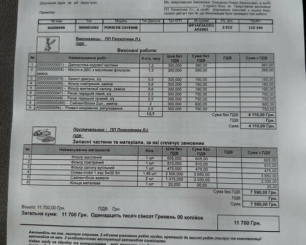 Сірий Порше Cayenne, об'ємом двигуна 3 л та пробігом 138 тис. км за 27000 $, фото 171 на Automoto.ua