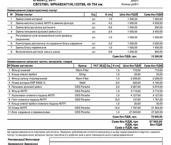 Сірий Порше Panamera, об'ємом двигуна 2.89 л та пробігом 53 тис. км за 77900 $, фото 53 на Automoto.ua