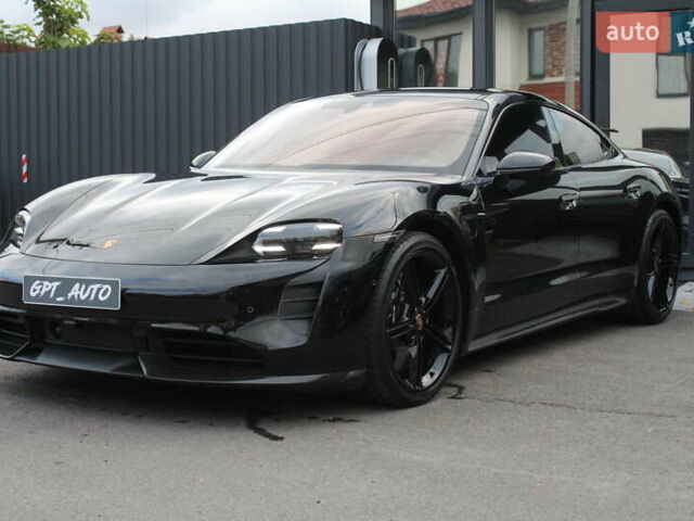 Черный Порше Тайкан, объемом двигателя 0 л и пробегом 1 тыс. км за 108800 $, фото 2 на Automoto.ua