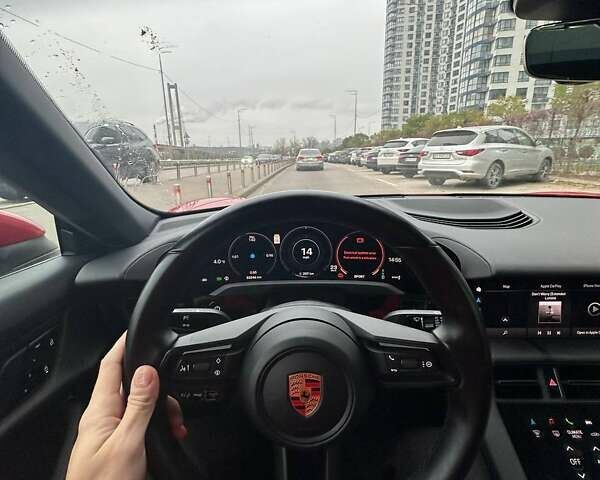 Красный Порше Тайкан, объемом двигателя 0 л и пробегом 32 тыс. км за 45000 $, фото 10 на Automoto.ua