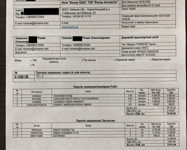 Красный Порше Тайкан, объемом двигателя 0 л и пробегом 60 тыс. км за 73800 $, фото 88 на Automoto.ua