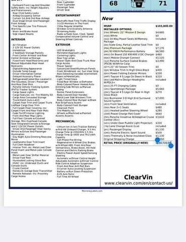 Серый Порше Тайкан, объемом двигателя 0 л и пробегом 58 тыс. км за 62000 $, фото 22 на Automoto.ua