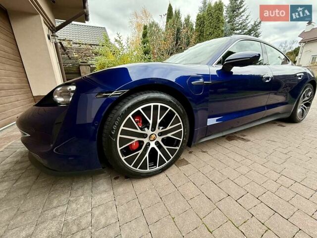 Синий Порше Тайкан, объемом двигателя 0 л и пробегом 38 тыс. км за 73000 $, фото 16 на Automoto.ua