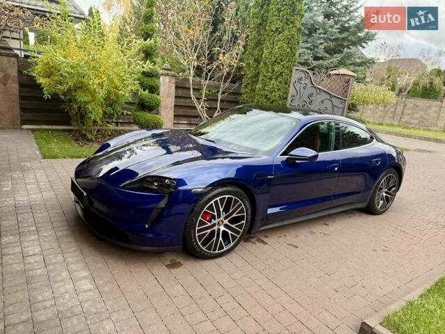 Синий Порше Тайкан, объемом двигателя 0 л и пробегом 38 тыс. км за 73000 $, фото 17 на Automoto.ua