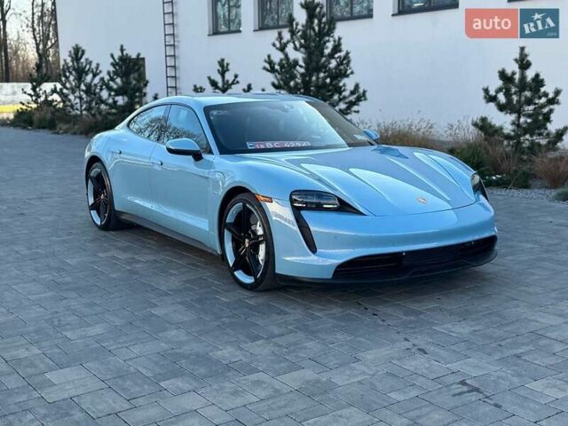 Синий Порше Тайкан, объемом двигателя 0 л и пробегом 35 тыс. км за 47900 $, фото 2 на Automoto.ua