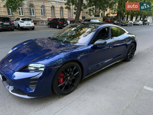 Синий Порше Тайкан, объемом двигателя 0 л и пробегом 21 тыс. км за 104500 $, фото 4 на Automoto.ua