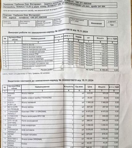 Белый Рено Клио, объемом двигателя 1.5 л и пробегом 249 тыс. км за 6500 $, фото 35 на Automoto.ua