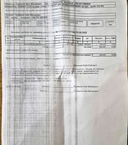 Белый Рено Клио, объемом двигателя 1.5 л и пробегом 249 тыс. км за 6500 $, фото 40 на Automoto.ua