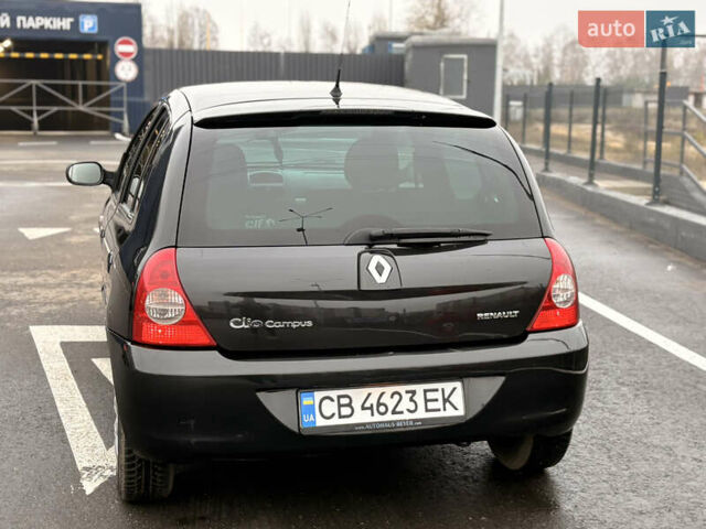 Черный Рено Клио, объемом двигателя 1.2 л и пробегом 226 тыс. км за 3500 $, фото 7 на Automoto.ua