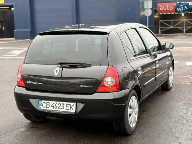 Черный Рено Клио, объемом двигателя 1.2 л и пробегом 226 тыс. км за 3500 $, фото 8 на Automoto.ua